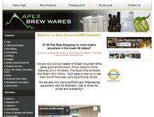 Tablet Screenshot of apexbrewwares.com